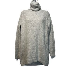 vero moda grey rollneck pullover sweater jumper Size S